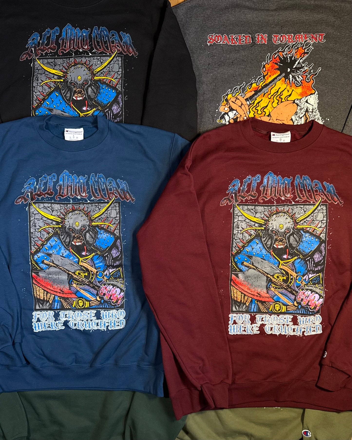 ALL OUT WAR - CRUCIFIED (SWEATSHIRTS)