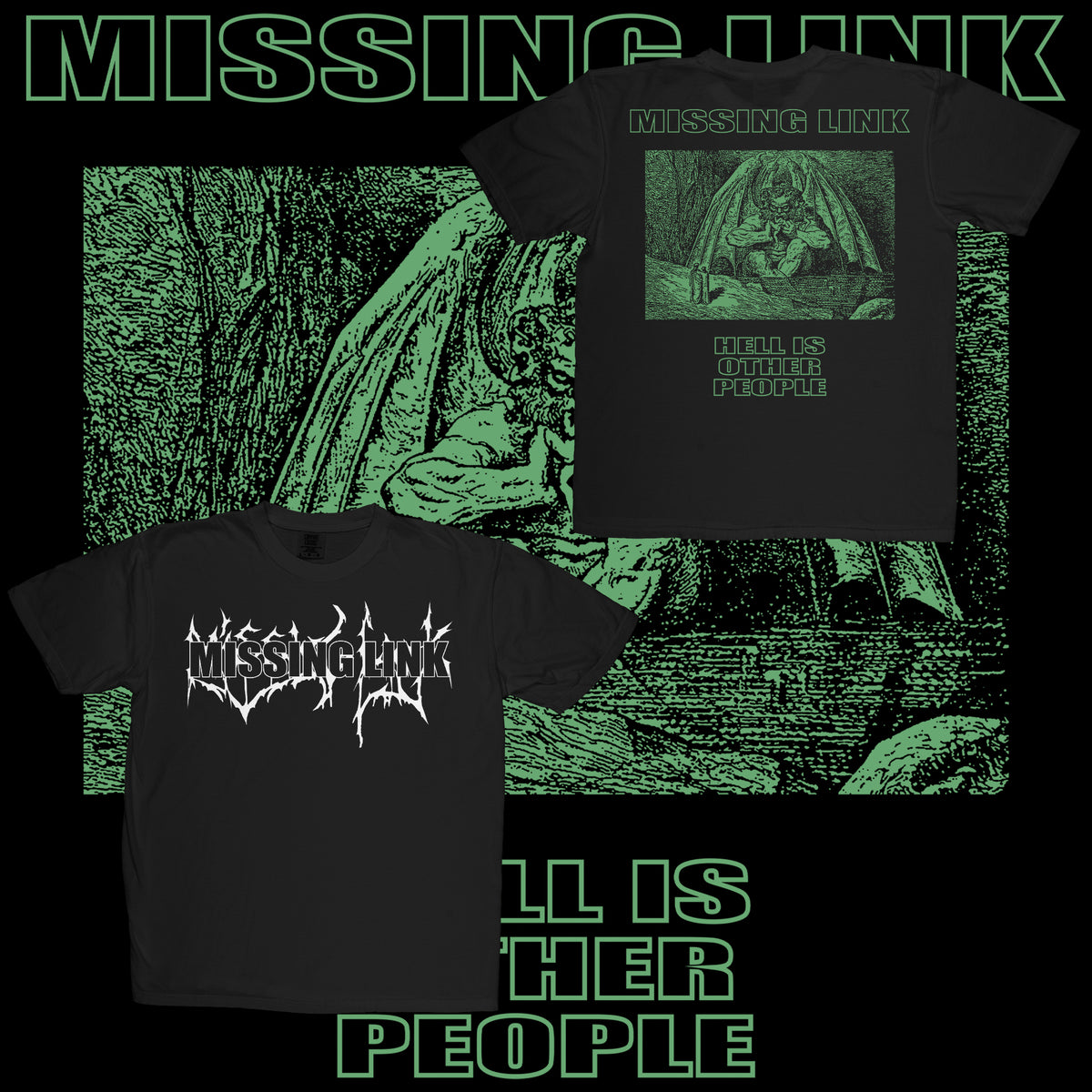 .MISSING LINK - HELL IS (SHIRTS)