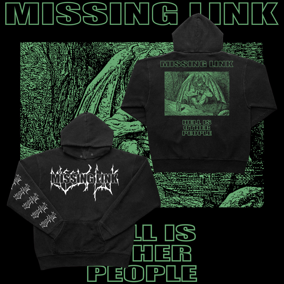 .MISSING LINK - HELL IS (HOODIES)