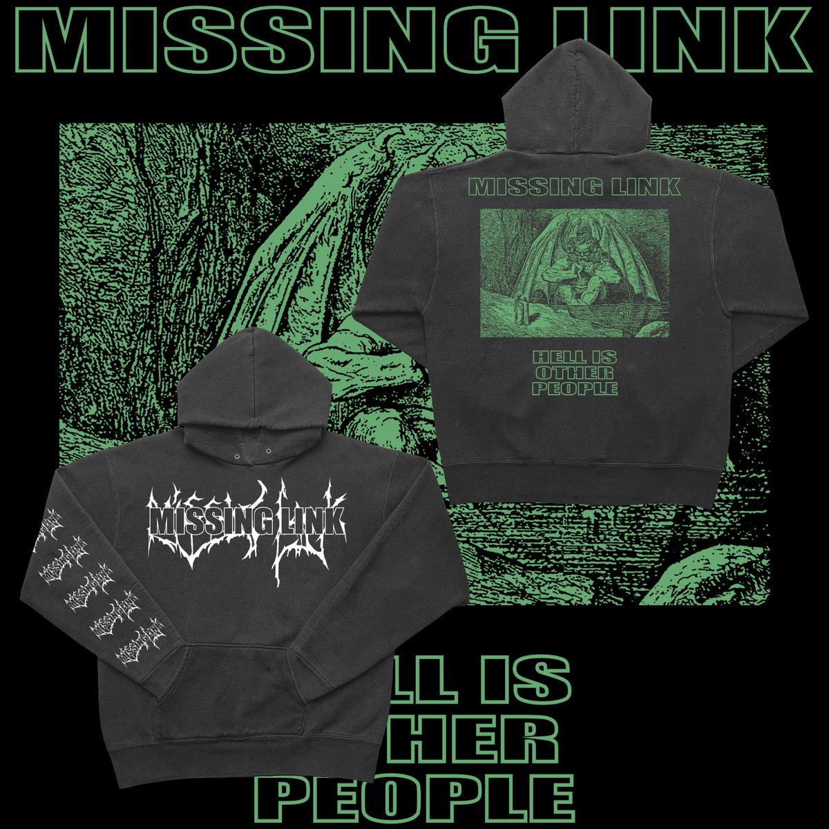 .MISSING LINK - HELL IS (HOODIES)