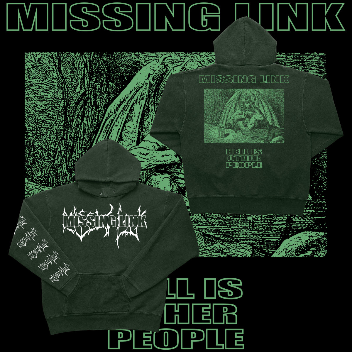 .MISSING LINK - HELL IS (HOODIES)