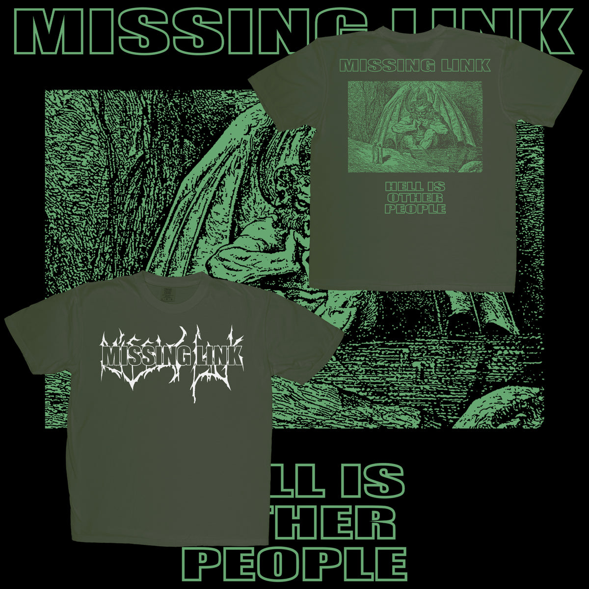 .MISSING LINK - HELL IS (SHIRTS)